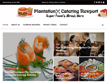 Tablet Screenshot of plantationcateringnewport.com